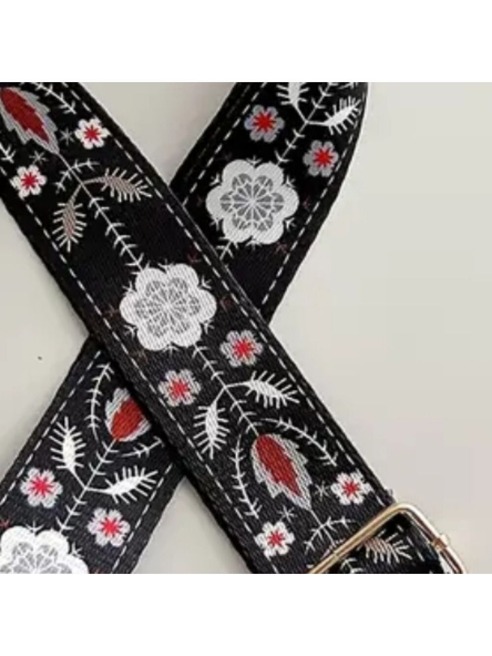 FLOWER PATTERN Guitar /Purse Strap - Picture 3 of 5